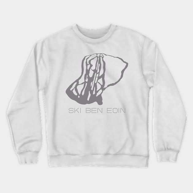 Ski Ben Eoin Resort 3D Crewneck Sweatshirt by Mapsynergy